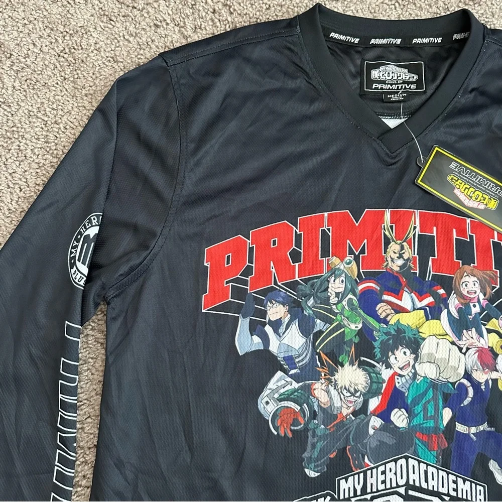 Primitive x My Hero Academia Black Hockey Jersey Size M - Picture 6 of 10